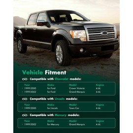 SCITOO Alternator Fits for Ford for Crown Victoria 1999-2000 & for Mercury Grand for Marquis 1999-2002 & for Lincoln Town Car 1999-2000, V8 4.6L 12V 130Amp CW S6 Pulley Class 7773N-6G1 7773