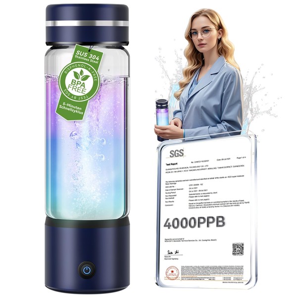MSDQQTIY 4.0 Upgrade Hydrogen Water Bottle & Double Hydrogen Content