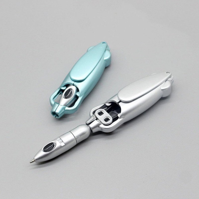 Operitacx Novelty Transforming Pen, 5pcs Transforming Cool Robotic Ballpoint Pen