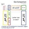 MVISUAL Dry Erase Magnetic Labels Large 12"x 4", Big Magnetic