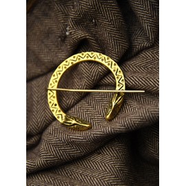 Battle-Merchant Drachenfibel, Gewandschließe aus Messing