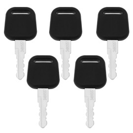 VGOL 5pcs Heavy-Duty Equipment Excavator Ignition Switch Keys Part Number 34B0557 Compatible with CLG Series Liugong Excavator Black 64x27mm