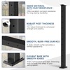 Gyykzz 36" Black Cable Railing Post, Fixed Top Level Drilled