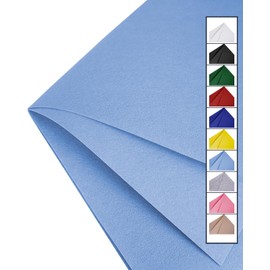 Baby Blue Felt Fabric 72" X 36"(1 Yard) Large Felt Sheets Stiff Craft Felt by The Yard for DIY Crafts Letter Coaster Flower Ornament Sewing Party Decoration Christmas Supplies Nonwoven (Baby Blue)