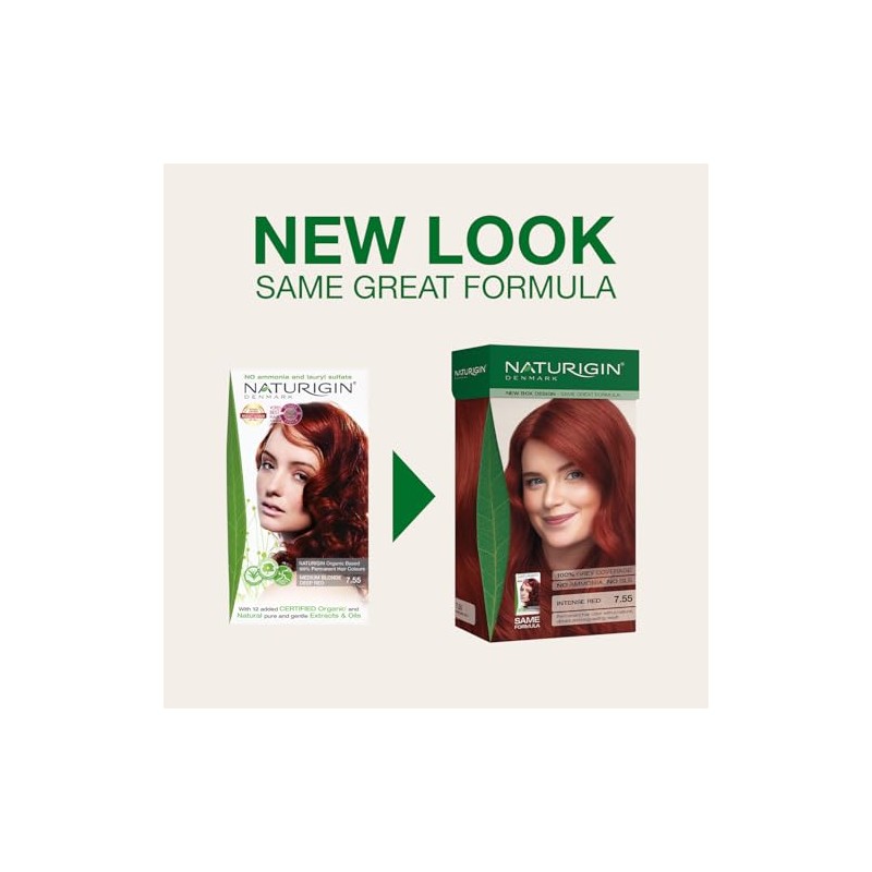 Naturigin Hair Colour - Permanent - Medium Blonde Deep Red