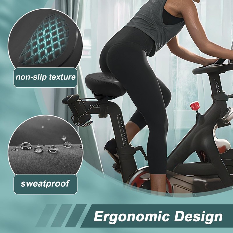 Oversizd Bike Seat, Wide Bicycle Seats for Comfort Men Wowen,