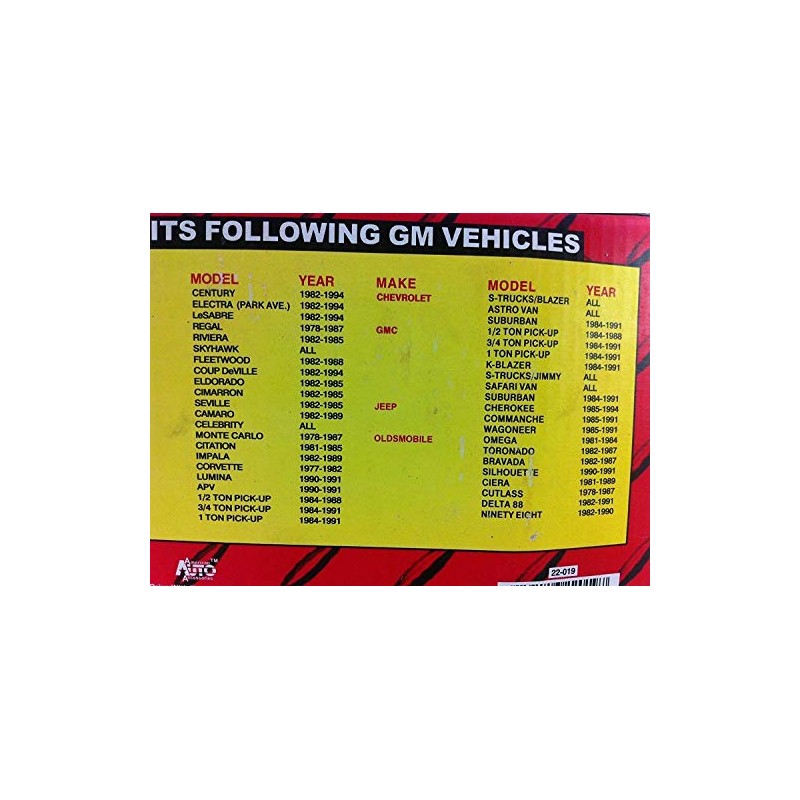 Vital All-Terrain Steering Column Lock Guard for Buick Century 82-94,