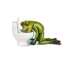 formano Frog Houses Funny Frog in Front of Toilet