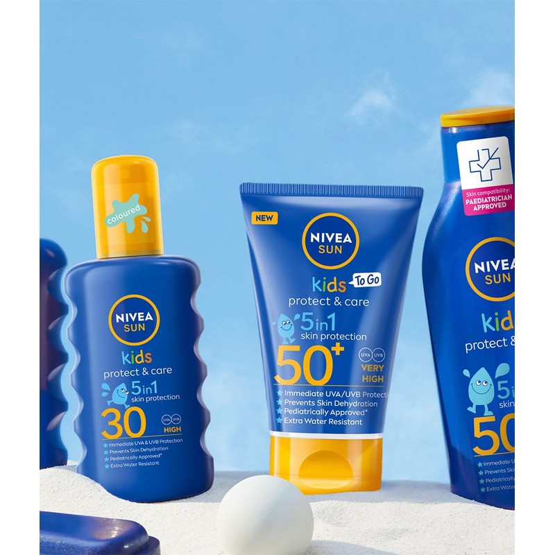 NIVEA Sun Kids Sonnenbalsam für Kinder SPF 50+ Reisegröße, 50ml