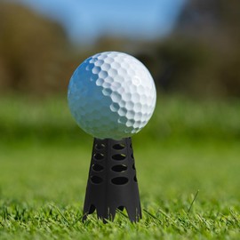 zhuohai 12Pcs Golf Simulator Tees ，Plastic Golf Mat Tees Tools for Outdoor Indoor Winter Turf and Driving Range Home Training Golf Tees(Black)