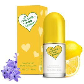 Dana Love's Fresh Lemon Cologne Mist 1.5 Fl. Oz. Invigorating and Uplifting Lemon Scented Body Mist for Women, Classic Fragrance for Everyday Freshness