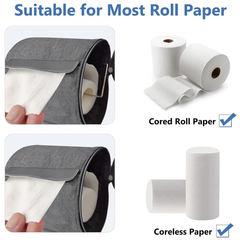 Hanging Toilet Paper Holder Cat Proof Roll Tissue Storage Waterproof