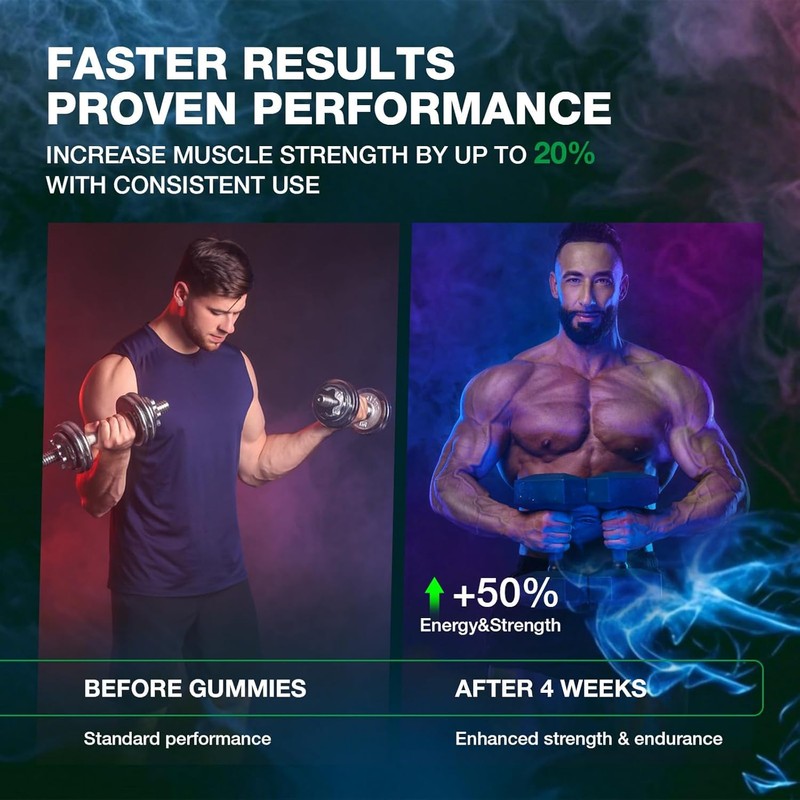 Creatine Monohydrate Gummies for Men & Women,80 Count Chewables Creatine