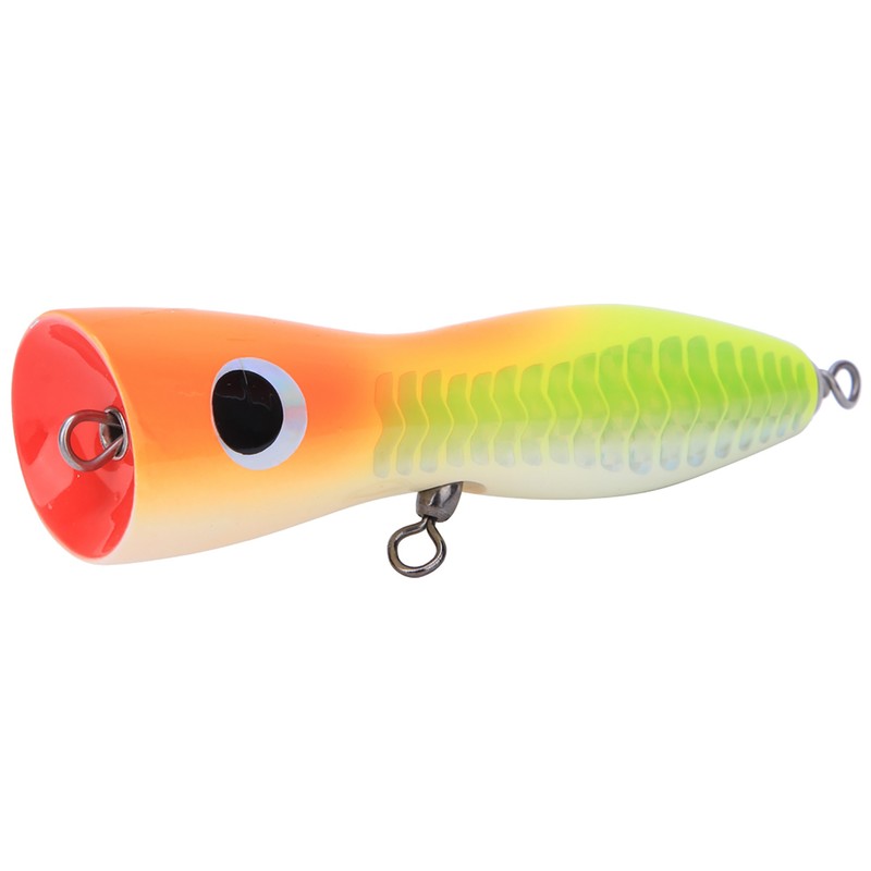 Wooden Large Artificial Popper Fish Lure Topwater Simulation Bait Sea