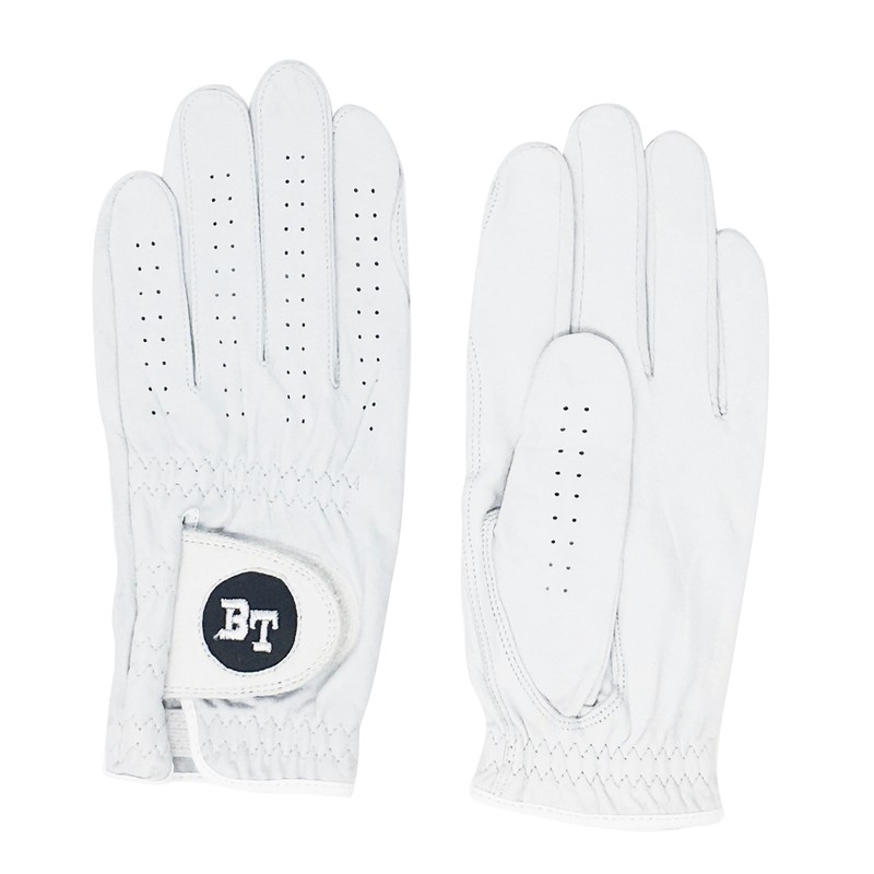 [22 cm, right] BLUE TEE GOLF Genuine Genuine Leather Gloves