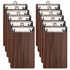 DONGLI 10 Pack Mini Clipboard A6,Clip Board with Low Profile