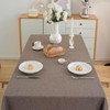 Alsoo Table Cloth Rectangle Tables, 60×60 Inch Textured Tablecloth Waterproof