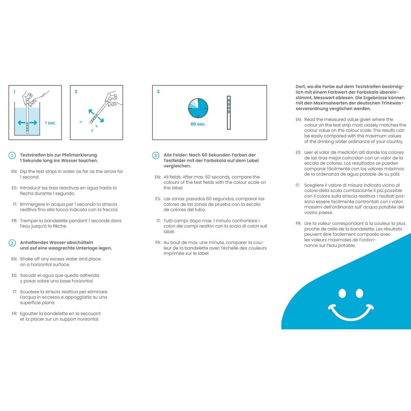 SMARDY 5 x Water Test Strips Water Hardness Water Test
