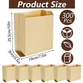 Yesland 300 PCS Feminine Hygiene Liner Bags, 7.5 ×10in Waxed Sanitary Napkin Disposal Bag, Waste Receptacle Paper Liners, Commercial Kraft Paper Bags for Sanitary Napkins, Cotton Slivers, Desserts