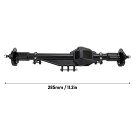 RC Rear Axle Assembly Aluminum Alloy Replacement Rear Axle Assembly for Axial RBX10 Ryft 1/10 Remote Control Car Black