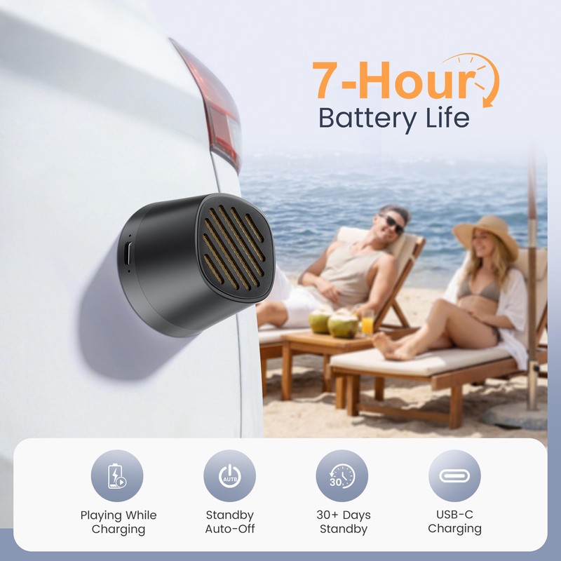 Hotwill Portable Bluetooth Speakers with Magnetic Stand
