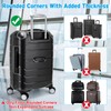 Yotako Zippered Clear PVC Suitcase Cover Protectors 20 Inch Luggage