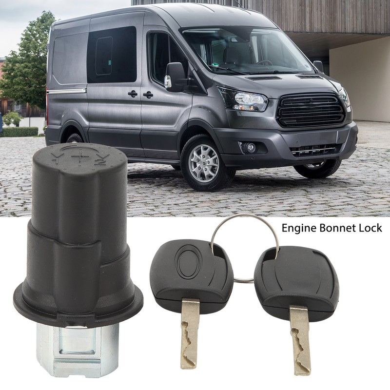 Engine Bonnet Lock with 2 Keys 1926225 Replacement for Ford