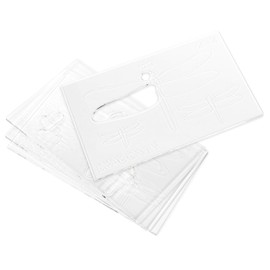 Dragonfly 3 Sizes - Acrylic Router Inlay Templates for Precise Wood Inlay Designs by Tarter Woodworking (MLIS) Multiple Layer Inlay System, Guaranteed to Work with Router Inlay kit, Made in USA