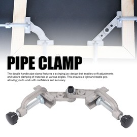 Double Handle Pipe Clamp Aluminium Die Casting Quick Release Right Angle Corner Clamp for Woodworking Compact and Lightweight, Easy to Store and Carry