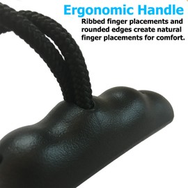 Occult Kayak Handles - Gray (2 Pack) - Heavy Duty - Sleek T-Handle Design - Heavy Duty Bungee - Easy 3-Step Installation and Ergonomic Comfort - Kayak and Boating Accessories