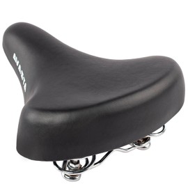 AVASTA Children's Bicycle Saddle Replacement, Popular and Cute Floral Pattern, Waterproof, Thick, Soft Saddle with Spring, Does Not Hurt Your Butt, Mounting Diameter: Approx. 1.0 inches (25.4 mm), For