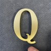 1.77 Inch Height Self Adhesive Solid Brass English Letters 4.5CM