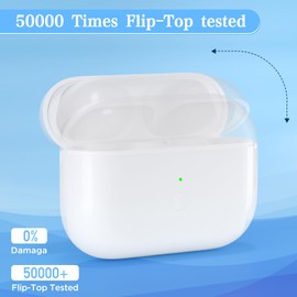 Wireless Charging Case Replacement for Airpod Pro 1st and 2nd Gen Compatible Airpod Pro 1 Charging case and Airpod pro 2 Charger case,with Pairing Sync Button 660mAh