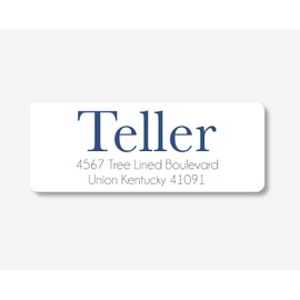 60ct - Wedding Invitation Return Address Stickers/Labels (#461-2-WH)