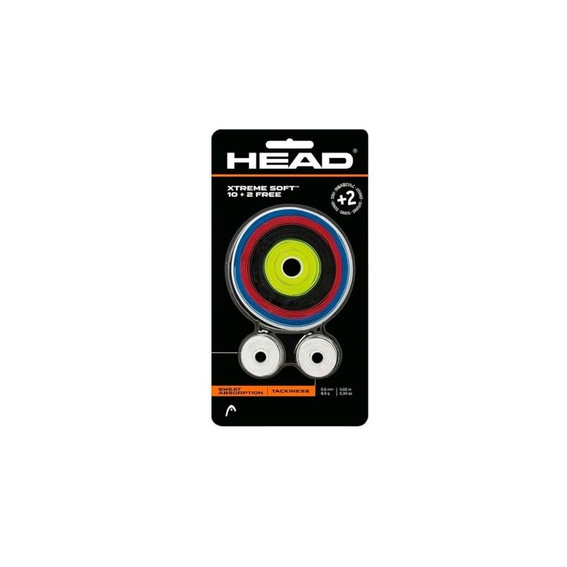 HEAD Blister Xtreme Soft 10 Plus 2 Over Grip -