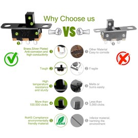 Chanzon SPDT Micro Slide Switch 1p2t 2 Position 20pcs (SS12F15) 5mm Toggle Vertical Slide Switch Panel Mount Small High Knob Vertical For PCB Arduino Breadboard Dip Miniature SlideSwitch