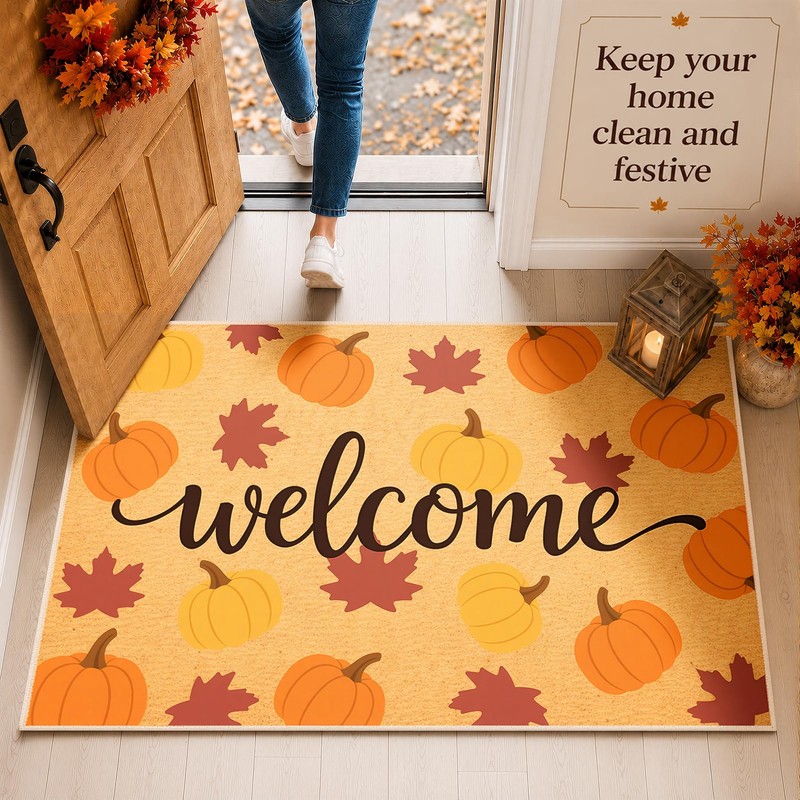 Svepndic 32"x47" Fall Door Mat,Non-Slip Floor Mat for Indoor Entrance