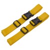 25mm Webbing with Side Release Buckle (Pack of 2) (Yellow,