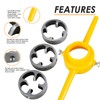 6Pcs PVC Thread Maker Tool, Pipe Threader Plumbing Tool Kit,