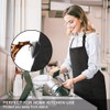Jubatus 4 Pack Bib Aprons with 2 Pockets Cooking Chef