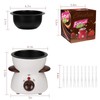 OFFKITSLY Fondue Pot Set, Mini Electric Fondue Pot Set for