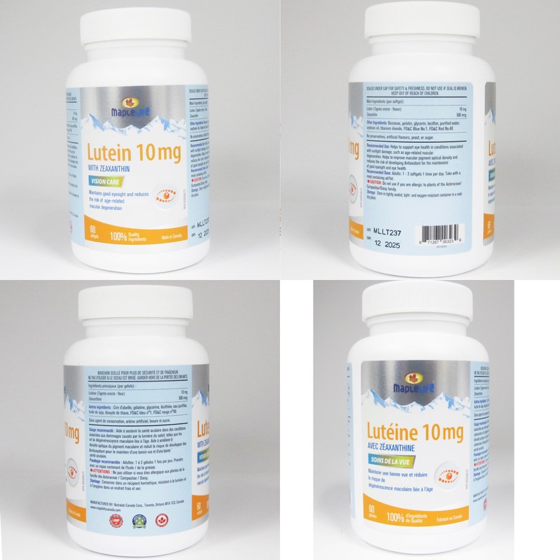 Maplelife lutein 10mg 60 Softgels