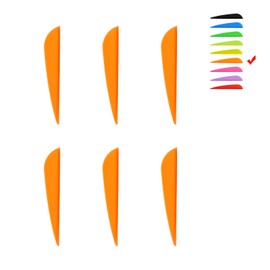 M.SJUMPPER ARCHERY Arrows Vanes Fletches 3 Inch Plastic TPU Fletching for Hunting Targeting Arrow (51 Pack)