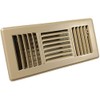 Truaire 4 In. X 10 In. 3-Way Brown Floor Register