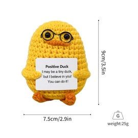 FHBHJNATC Figures Funny Potato Doll, Creative Knitting Wool Doll for Women, Farewell Gift Colleagues, Best Friend Gifts (Yellow)