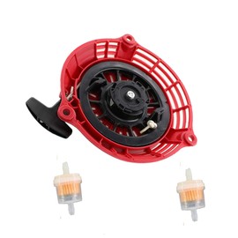 BXparts Recoil Pull Starter & Fuel Filter for HRR216 HRR2169PKA HRR2169VKA Lawn Mower Engine