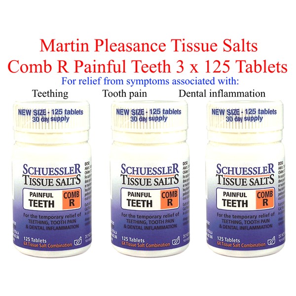 Martin & Pleasance COMB R PAINFUL TEETH Schuessler Tissue Salts 3 x 125 Tablets
