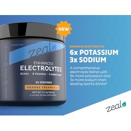 Zeal Naturals Polvo de Electrolitos Zeal