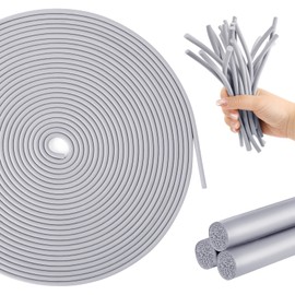 U0U 50 Ft 1/8 inch Backer Rod,Backer Rod Caulk Saver for Gaps and Joint Concrete Filling, Grey Weather Strip Seal Concrete Expansion Joint Filler (1/8 inch *50 feet)