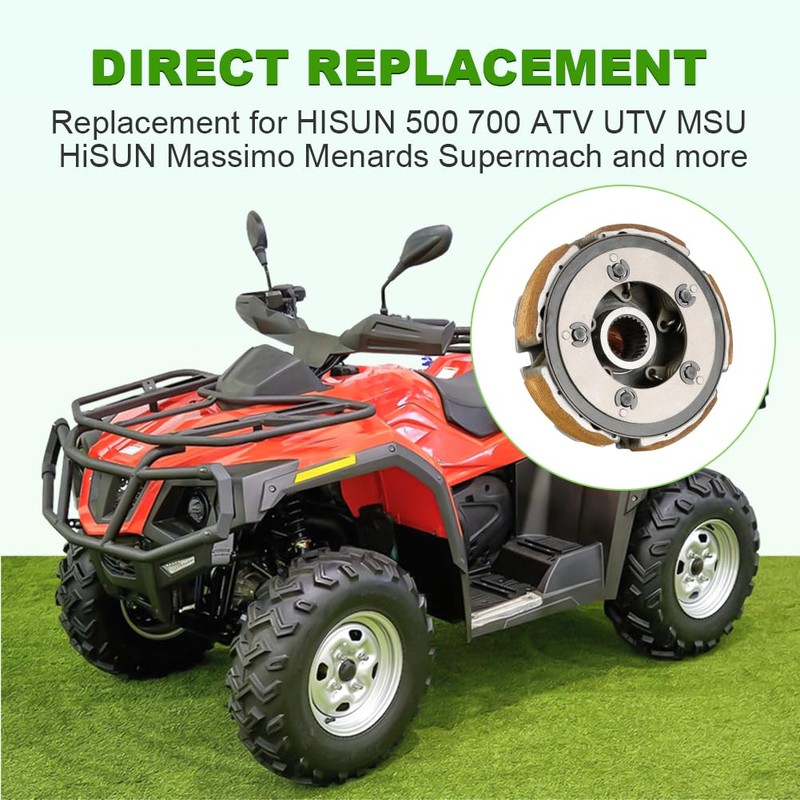 JDMON Wet Clutch Kit Compatible with Hisun ATV UTV 500